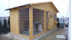 Obrázek: Zahradní domek BRIT 2,5 x 5 m s kotcem pro psa