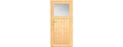 Obrázek: Dveře vchodové dřevěné 98 x 200 cm smrkové