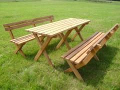 Obrázek: Zahradní set: stůl + 2x lavice ZSK006