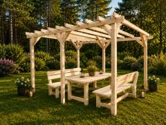 Obrázek: PERGOLA 4 x 5 m SE SKLONEM